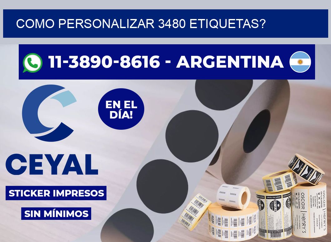 como personalizar 3480 etiquetas?