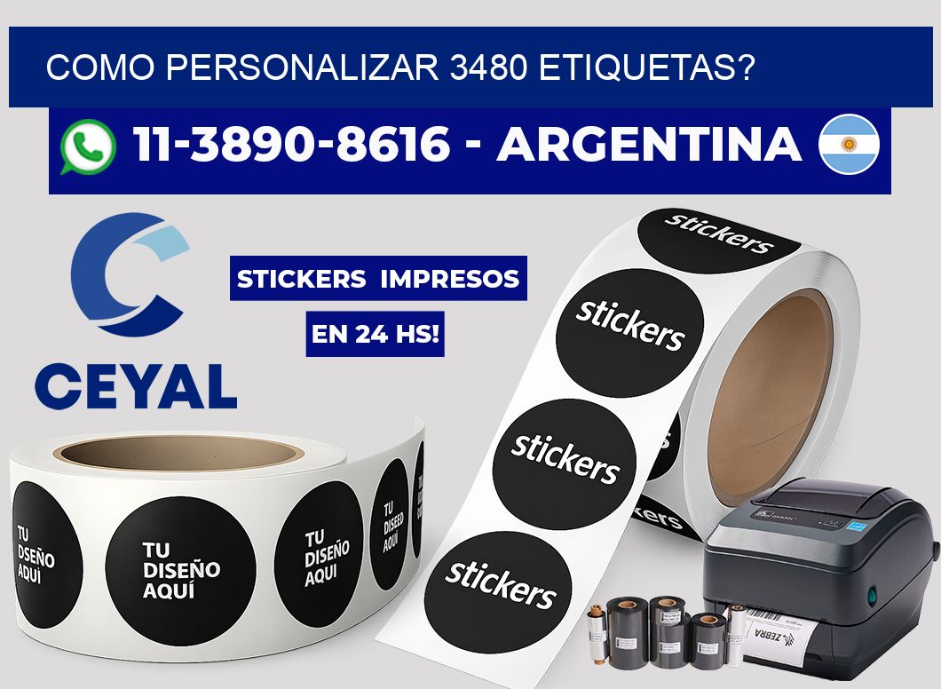 como personalizar 3480 etiquetas?