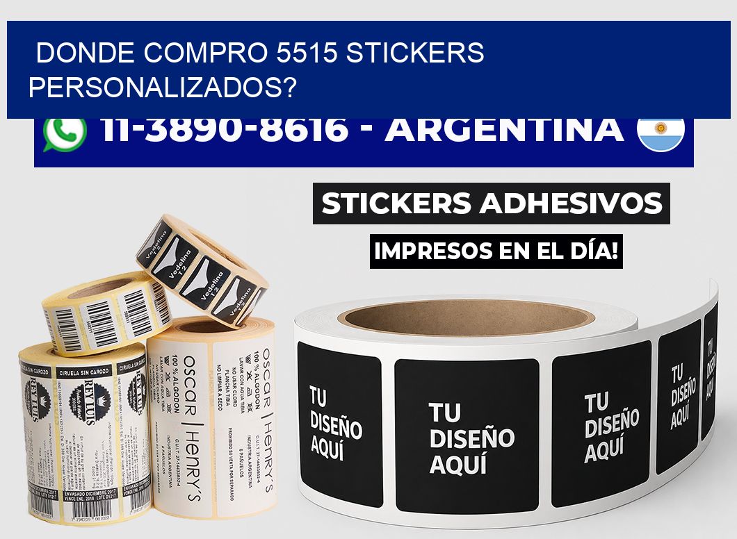 donde compro 5515 stickers personalizados?