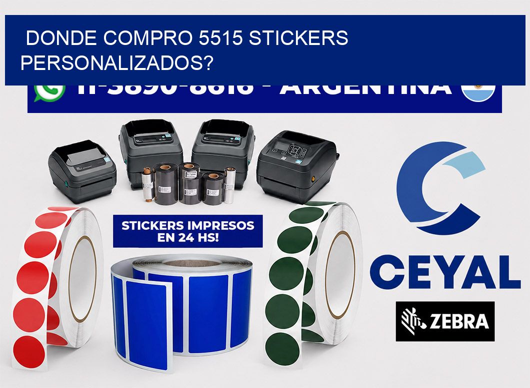 donde compro 5515 stickers personalizados?