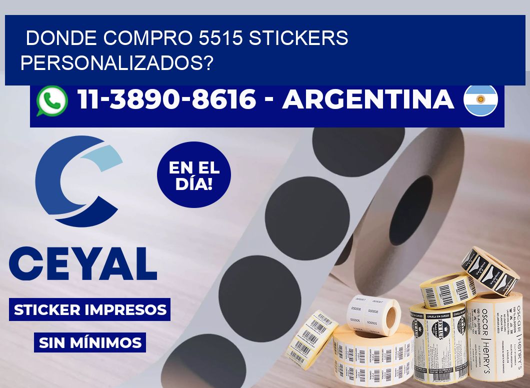 donde compro 5515 stickers personalizados?