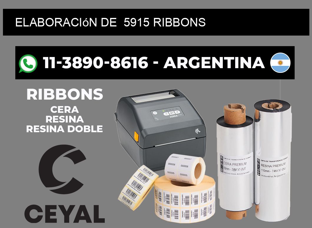 elaboración de  5915 ribbons