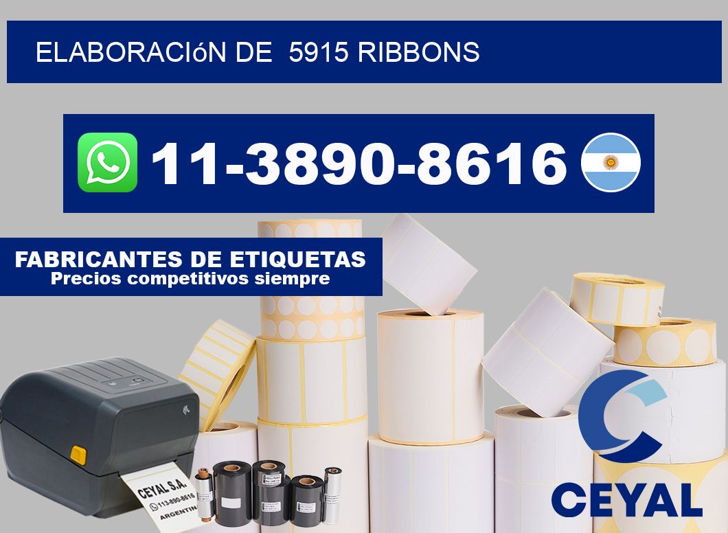 elaboración de  5915 ribbons