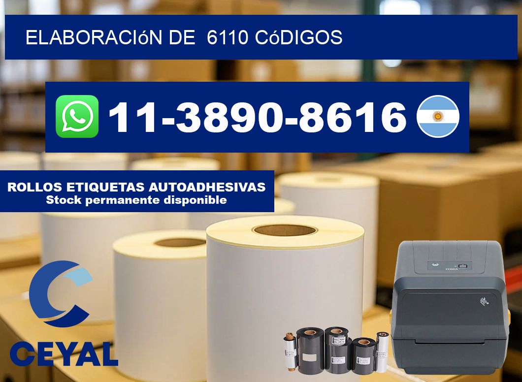 elaboración de  6110 códigos