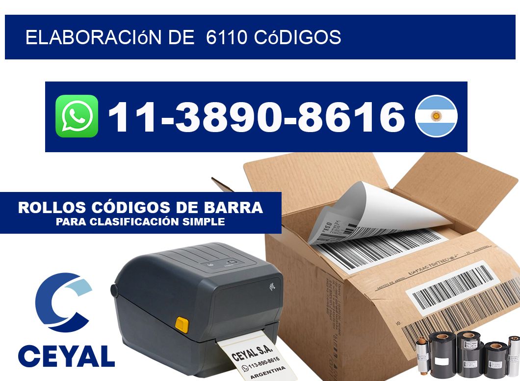 elaboración de  6110 códigos