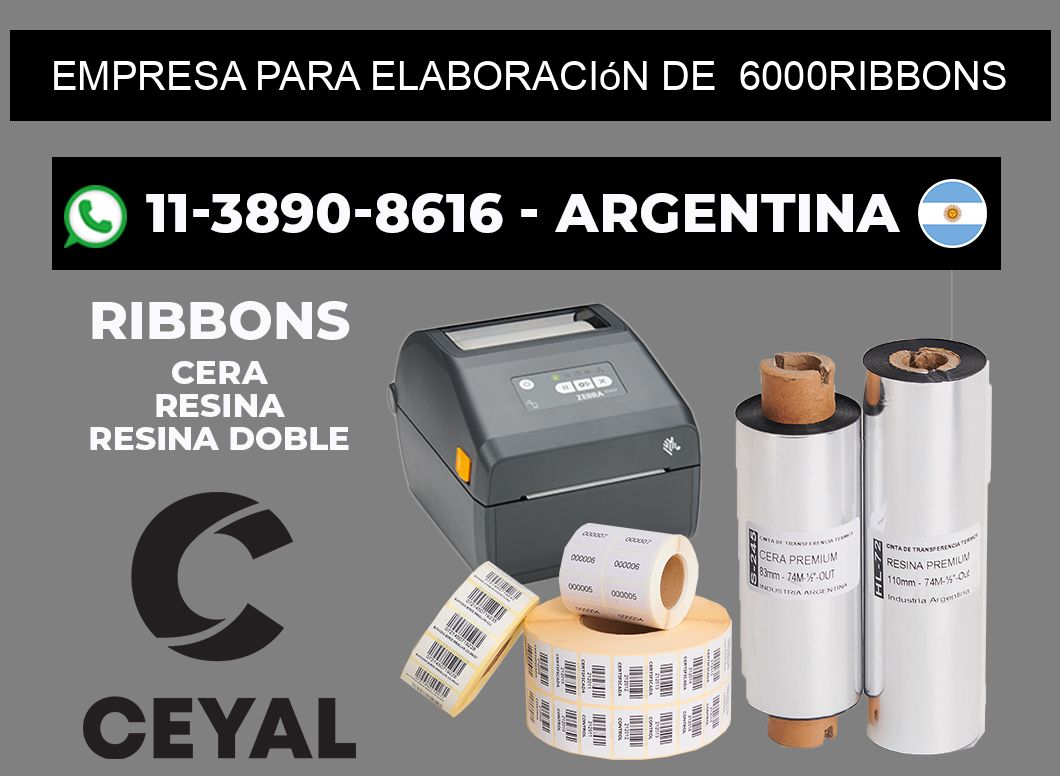 empresa para elaboración de  6000ribbons