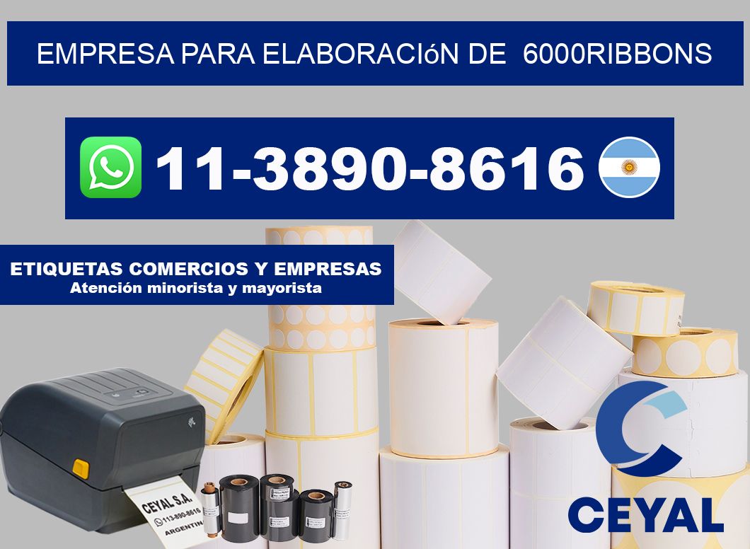 empresa para elaboración de  6000ribbons