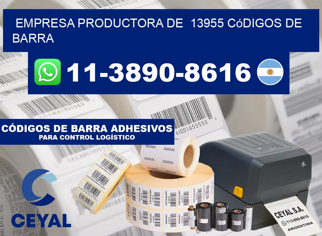 empresa productora de  13955 códigos de barra