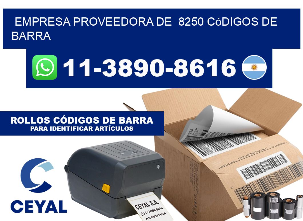empresa proveedora de  8250 códigos de barra
