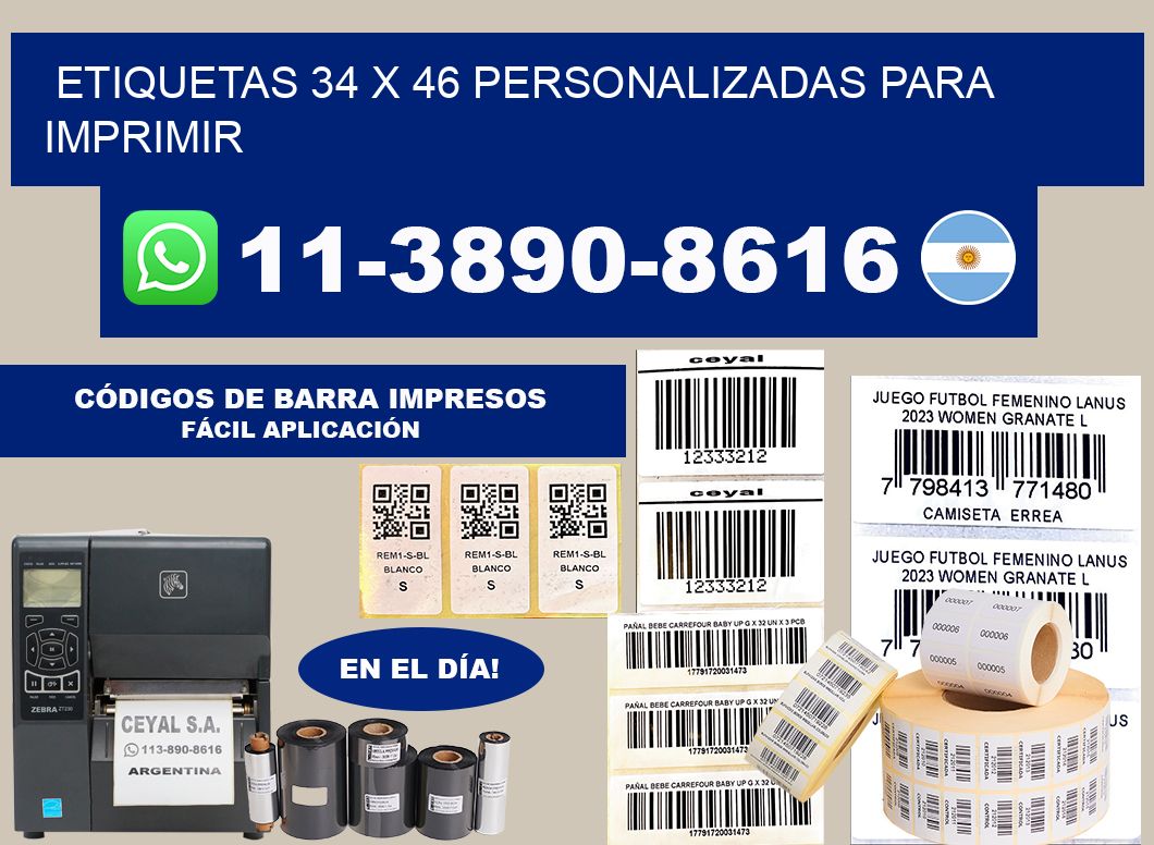 etiquetas 34 x 46 personalizadas para imprimir