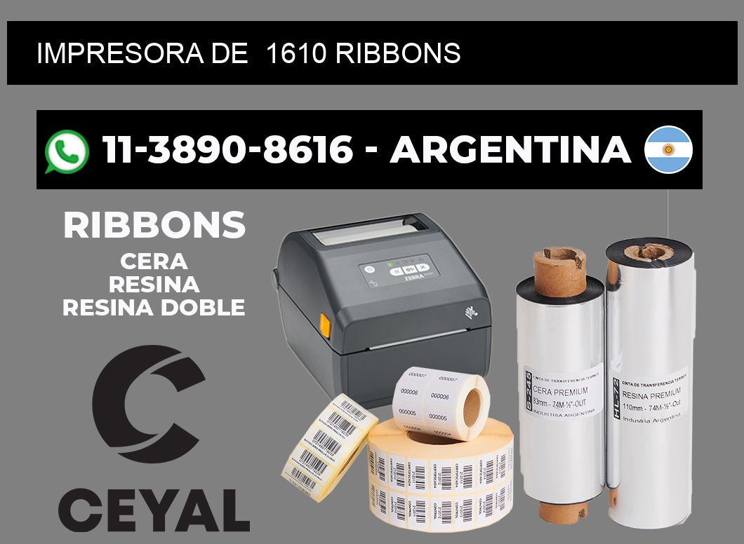 impresora de  1610 ribbons