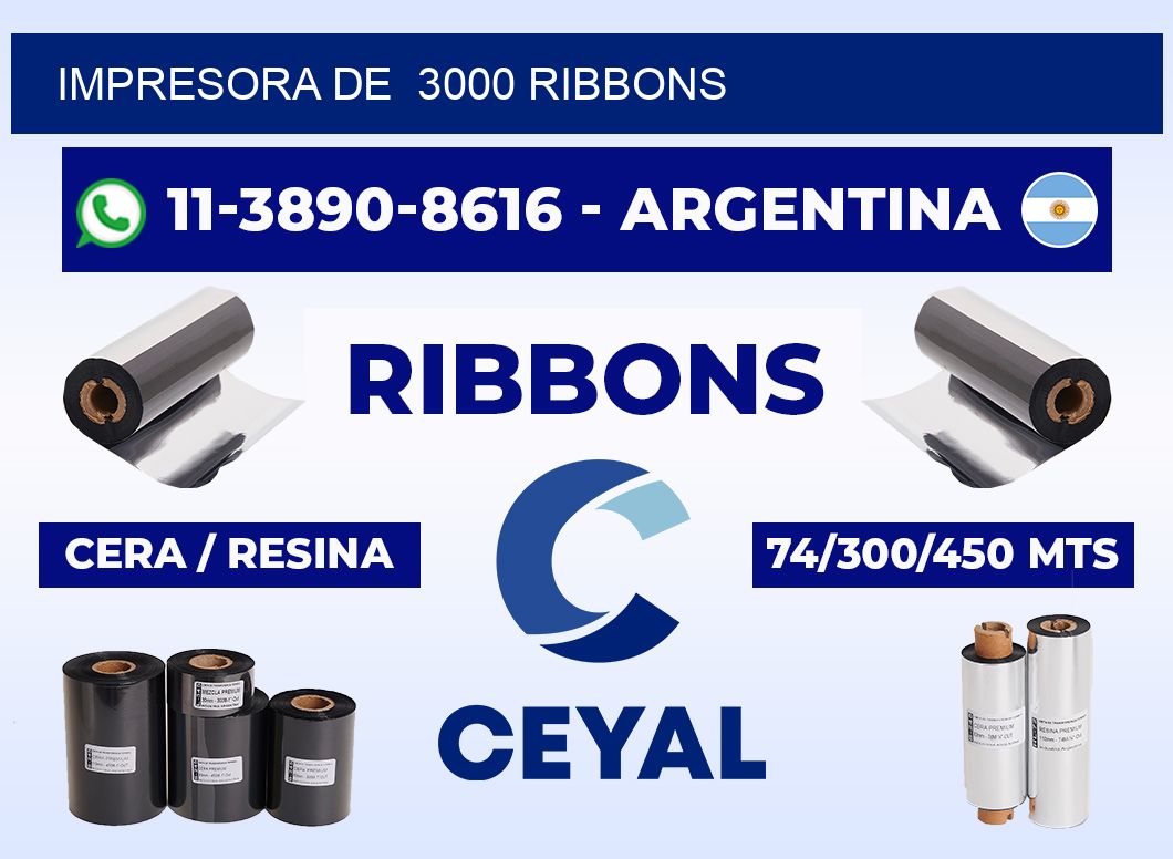 impresora de 3000 ribbons