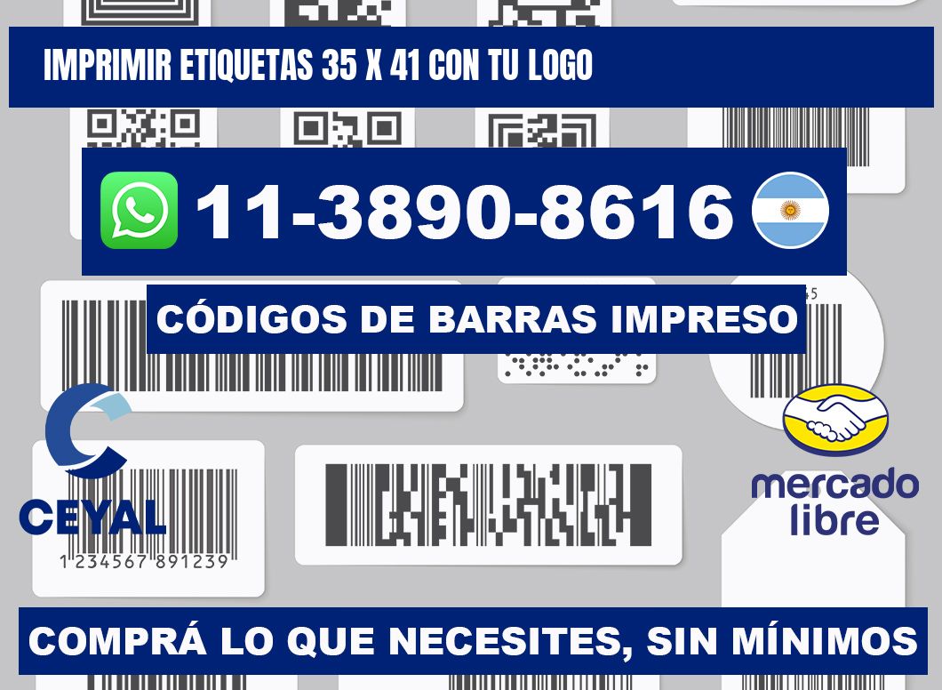 imprimir etiquetas 35 x 41 con tu logo