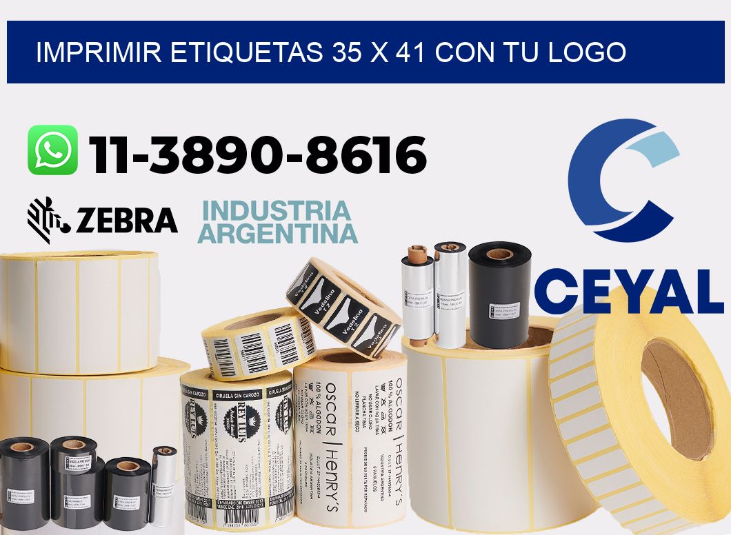 imprimir etiquetas 35 x 41 con tu logo