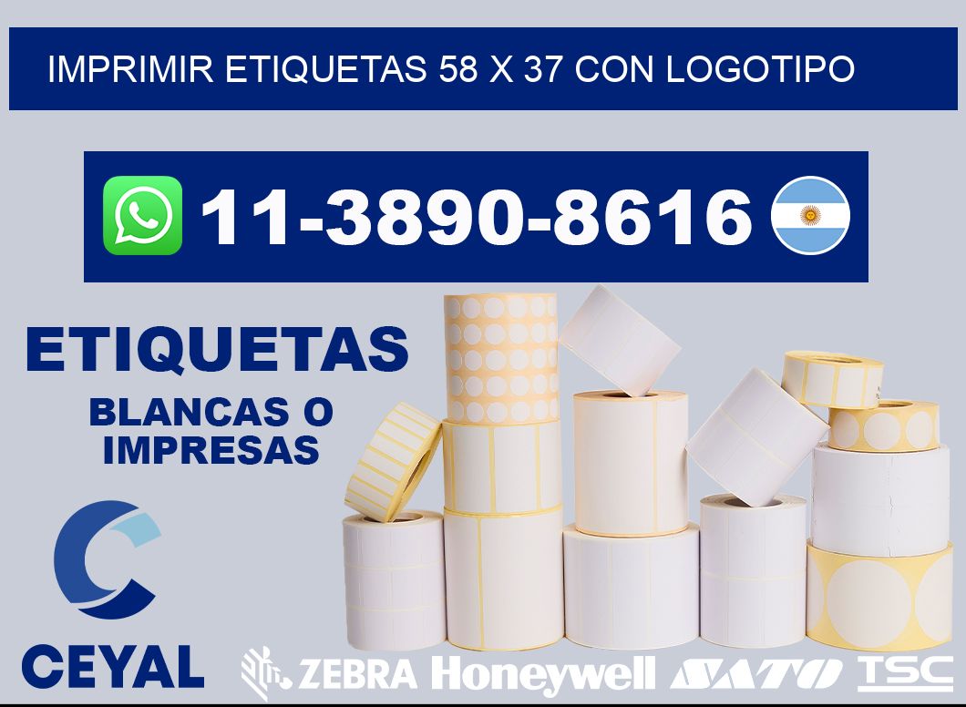 imprimir etiquetas 58 x 37 con logotipo
