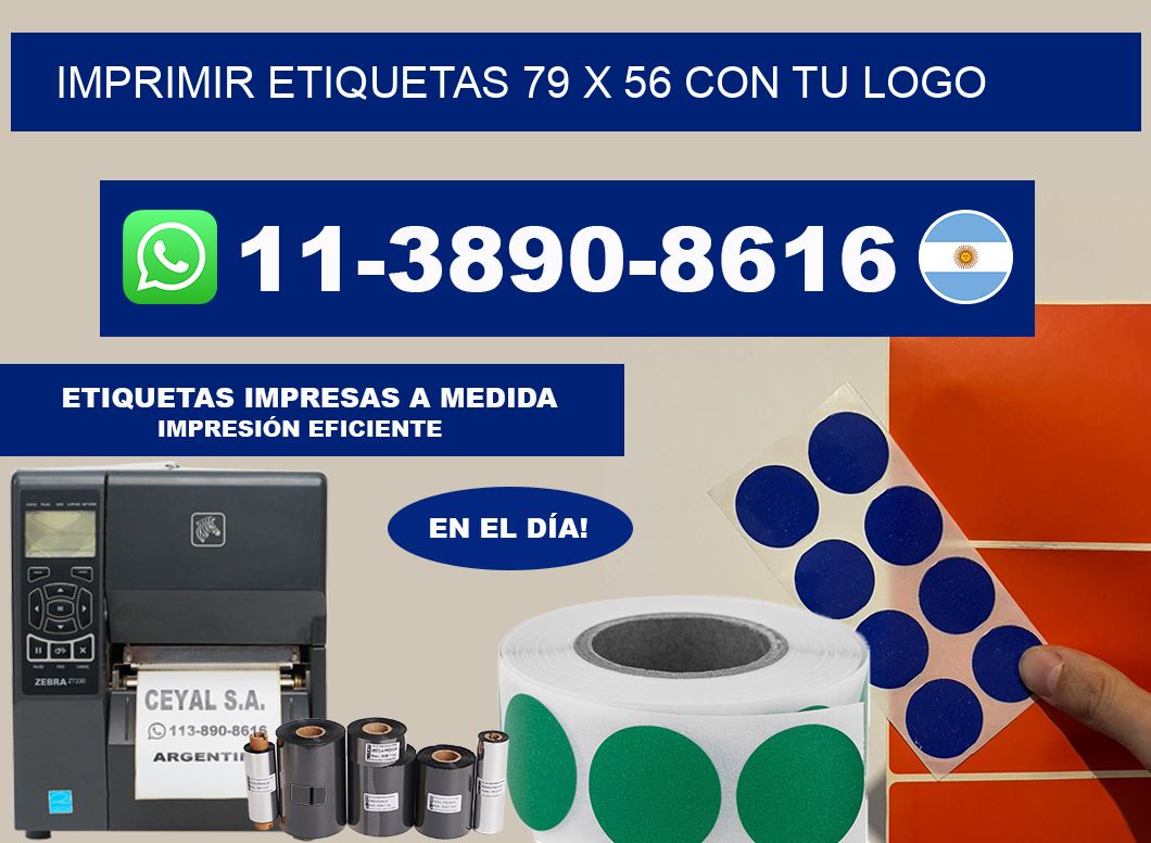 imprimir etiquetas 79 x 56 con tu logo