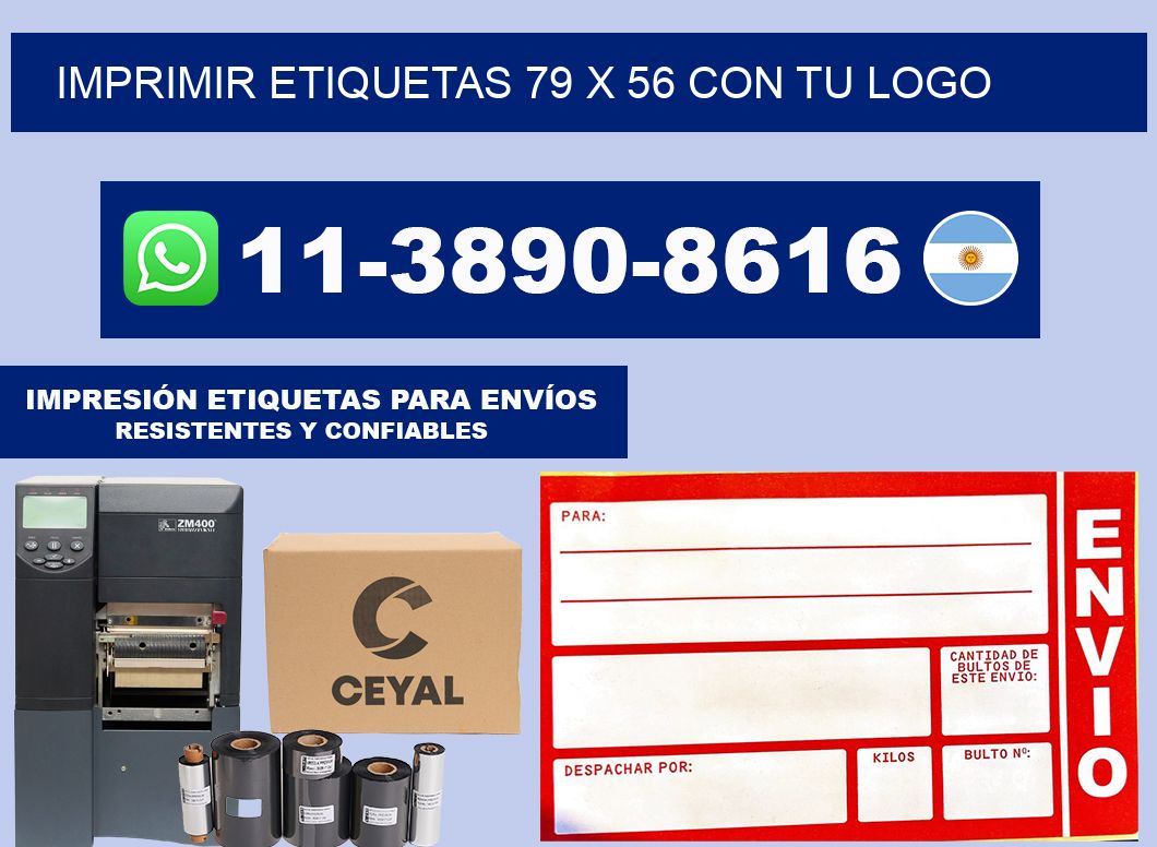 imprimir etiquetas 79 x 56 con tu logo