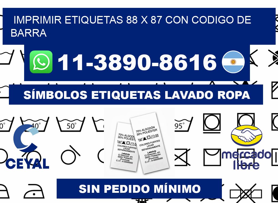 imprimir etiquetas 88 x 87 con codigo de barra