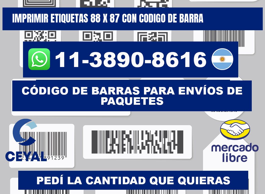 imprimir etiquetas 88 x 87 con codigo de barra