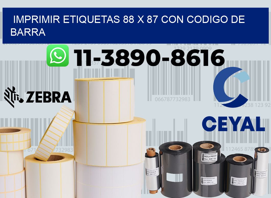 imprimir etiquetas 88 x 87 con codigo de barra