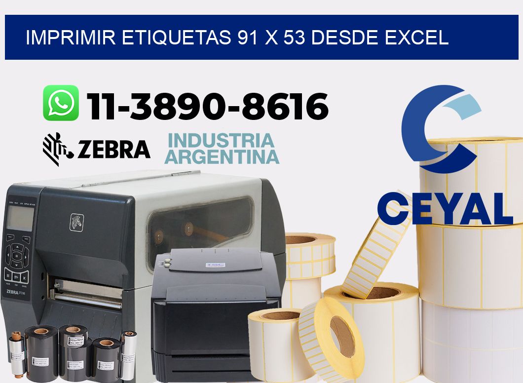 imprimir etiquetas 91 x 53 desde excel