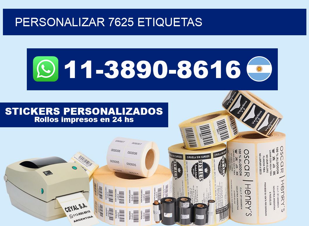 personalizar 7625 etiquetas