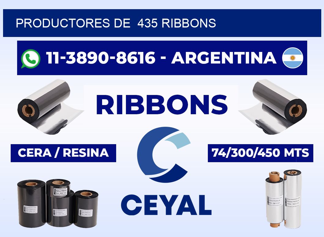 productores de  435 ribbons