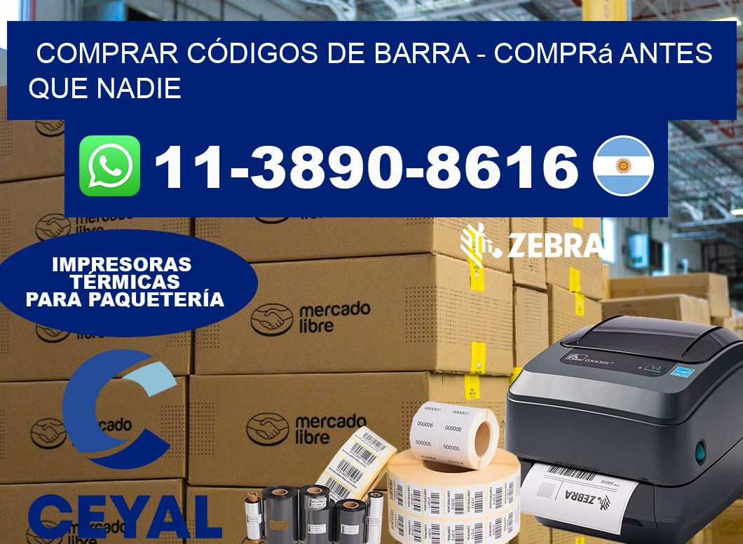 COMPRAR CÓDIGOS DE BARRA - Comprá antes que nadie