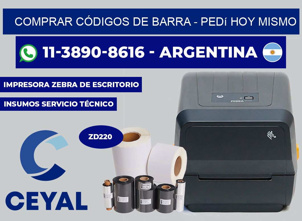 COMPRAR CÓDIGOS DE BARRA - Pedí hoy mismo