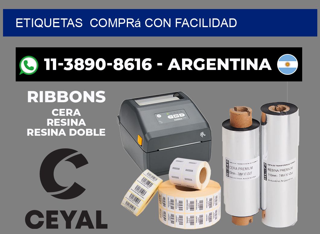 ETIQUETAS  Comprá con facilidad