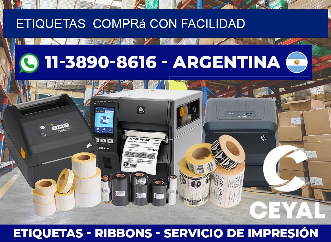 ETIQUETAS  Comprá con facilidad