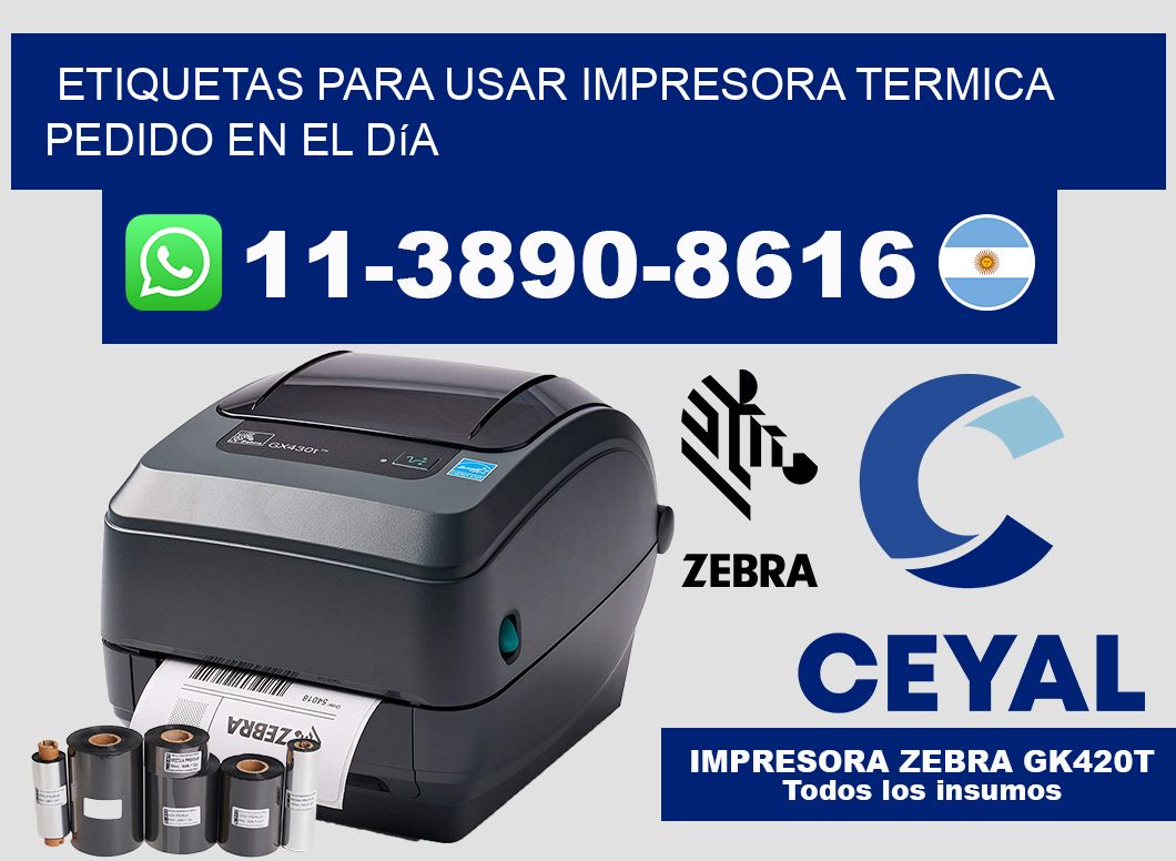 ETIQUETAS PARA USAR IMPRESORA TERMICA Pedido en el día
