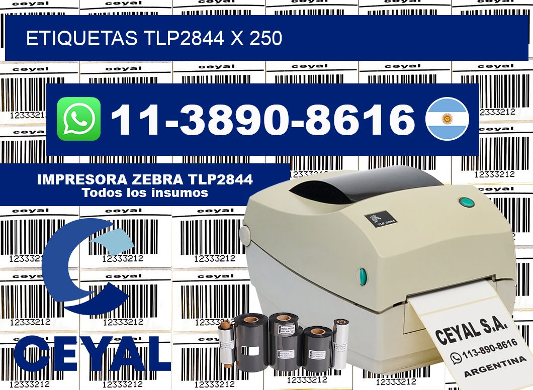 ETIQUETAS TLP2844 X 250