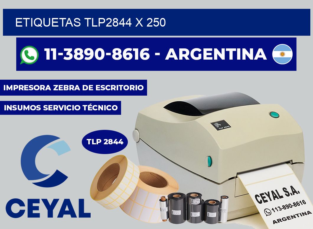 ETIQUETAS TLP2844 X 250