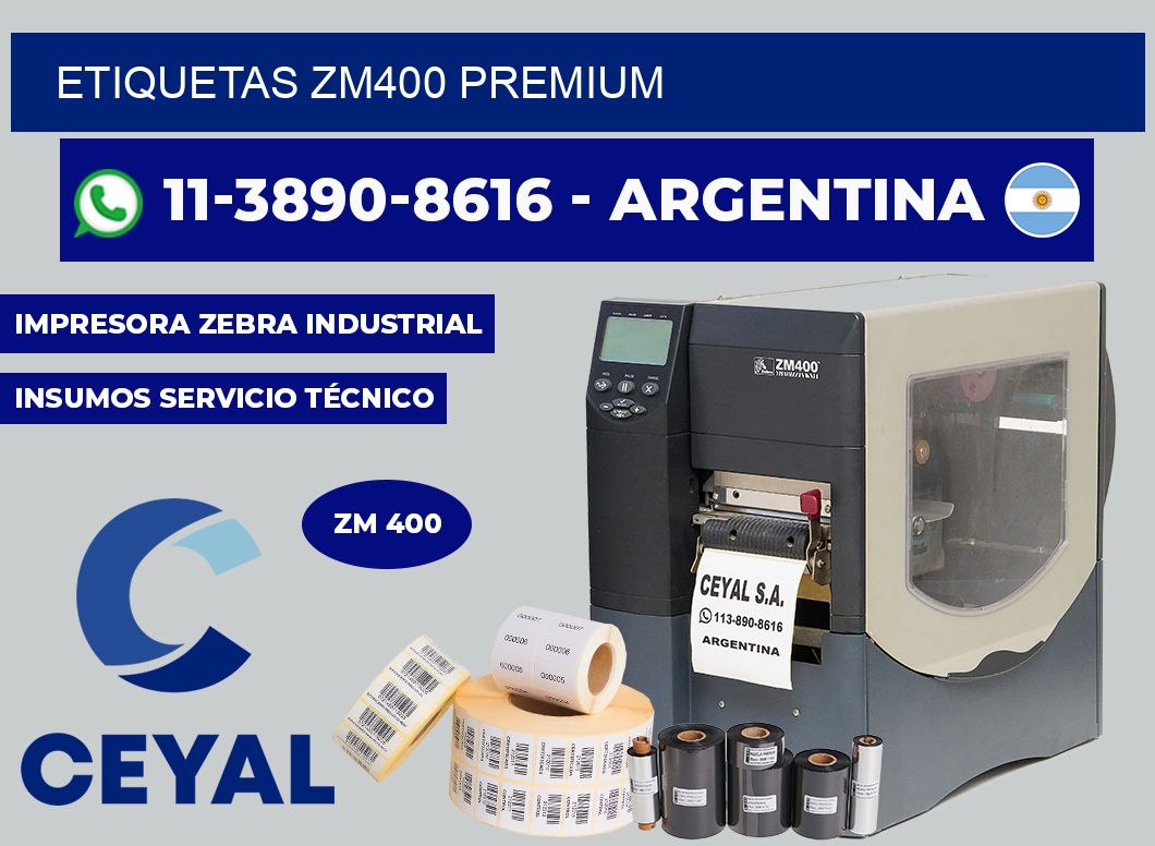 ETIQUETAS ZM400 Premium