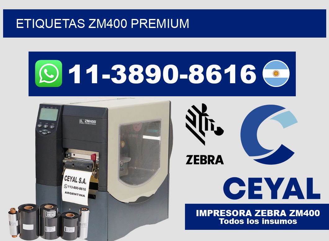 ETIQUETAS ZM400 Premium