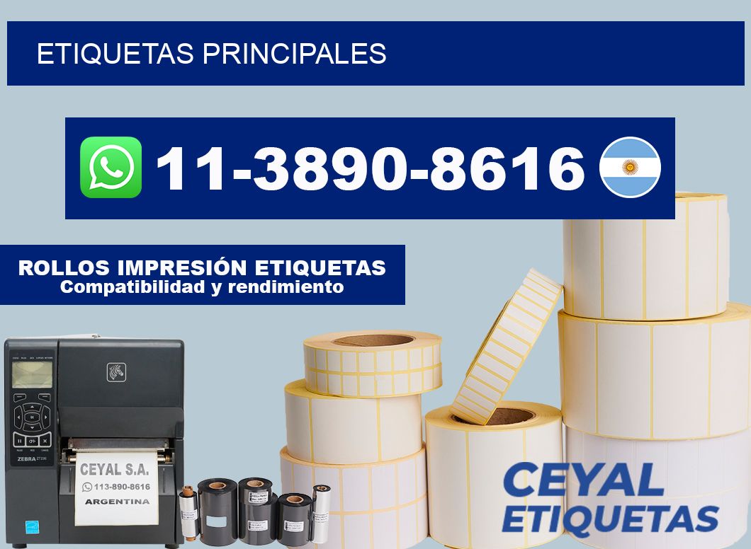 ETIQUETAS principales