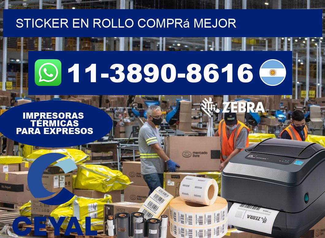 STICKER EN ROLLO Comprá mejor