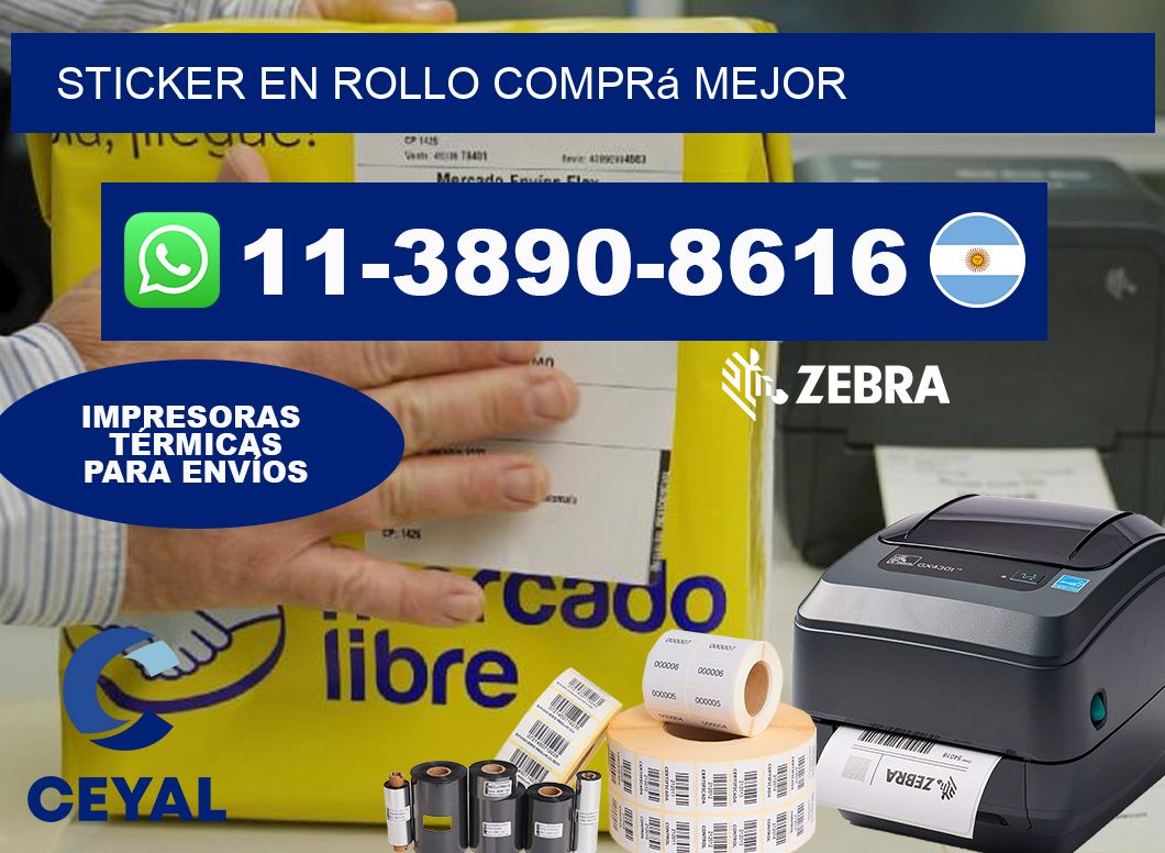 STICKER EN ROLLO Comprá mejor