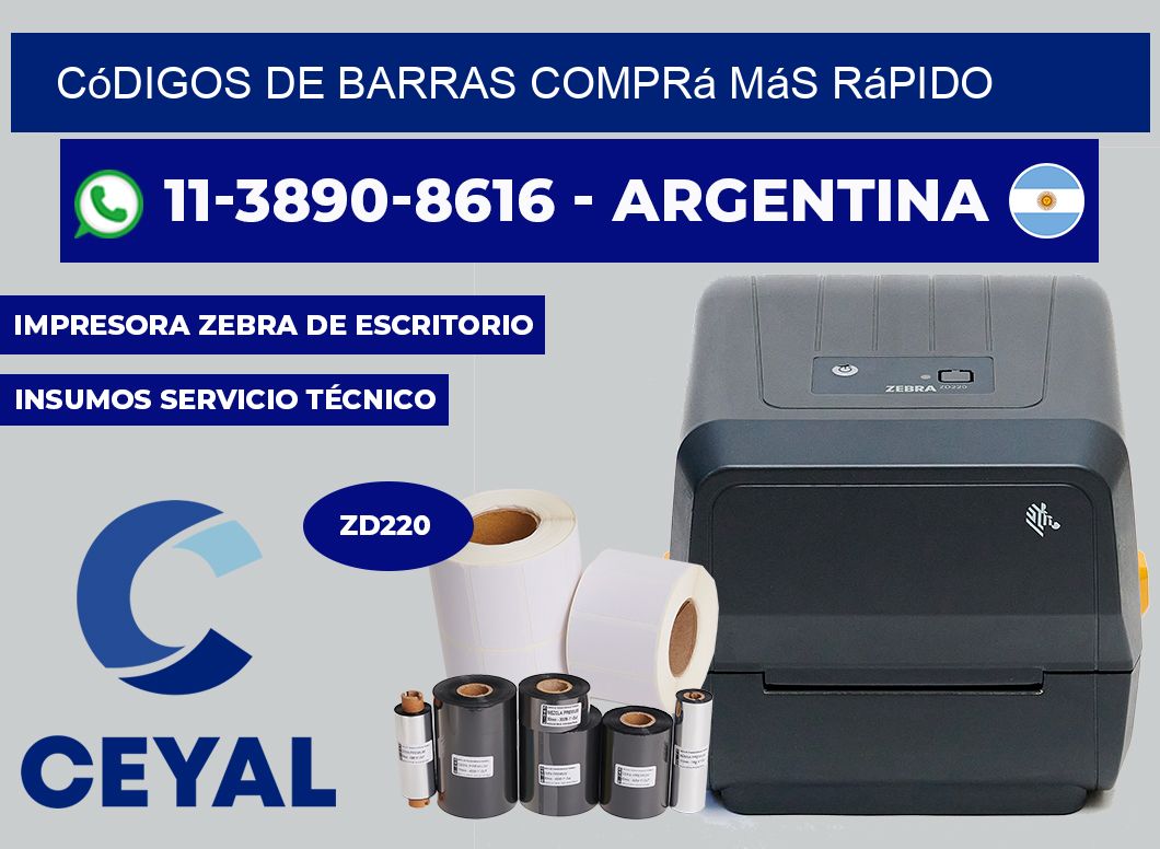 códigos de barras Comprá más rápido