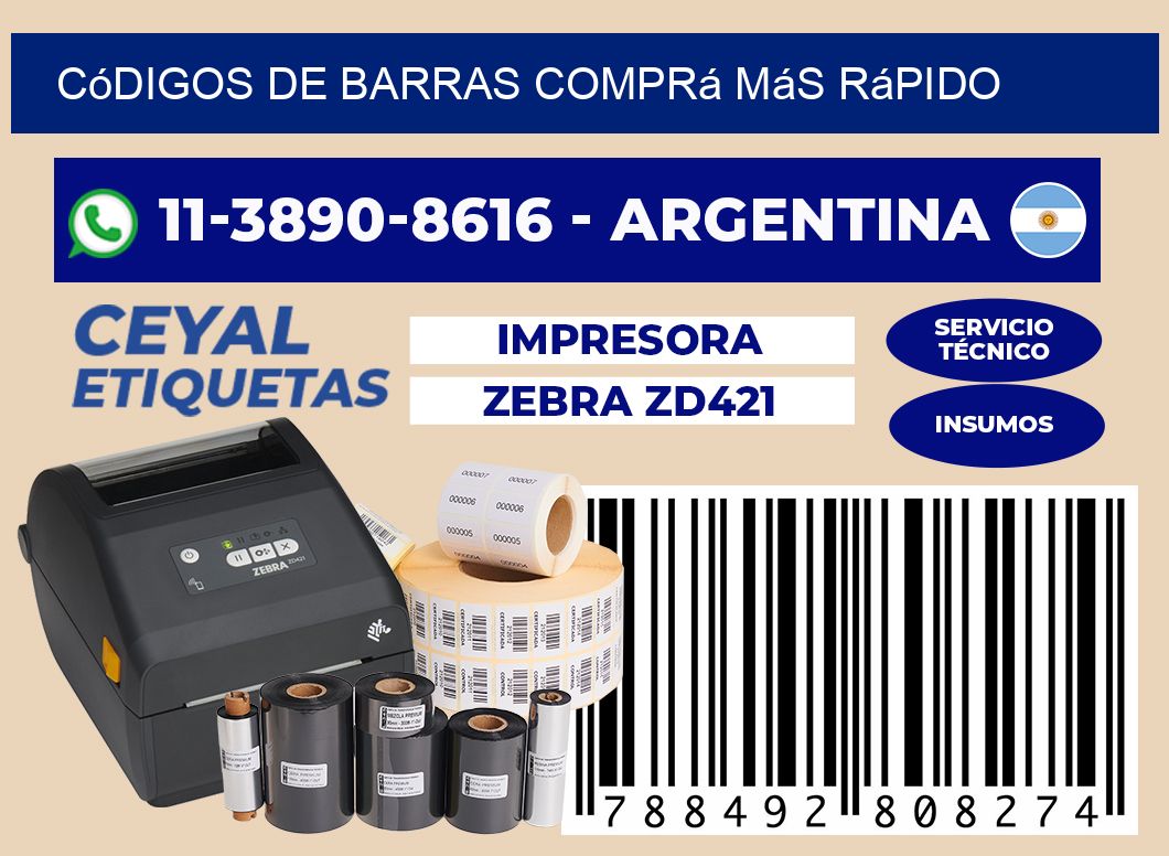 códigos de barras Comprá más rápido