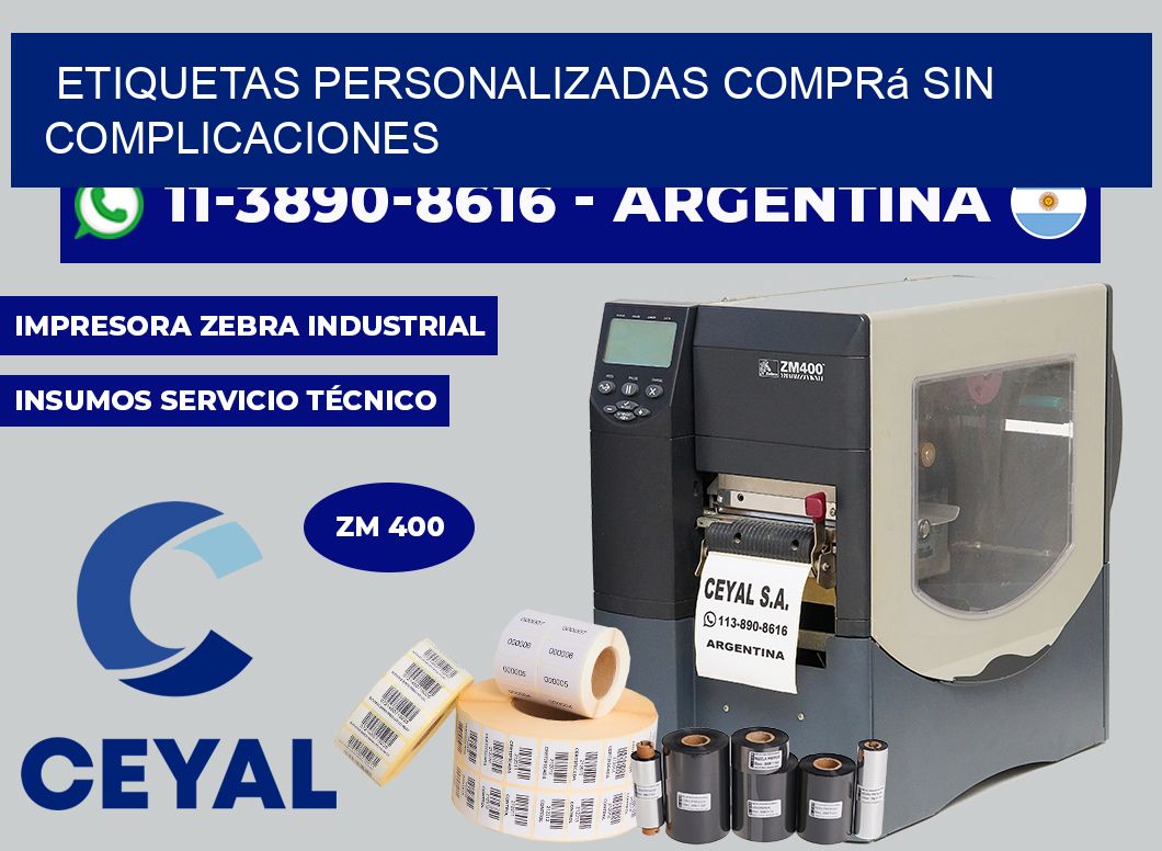 etiquetas personalizadas Comprá sin complicaciones