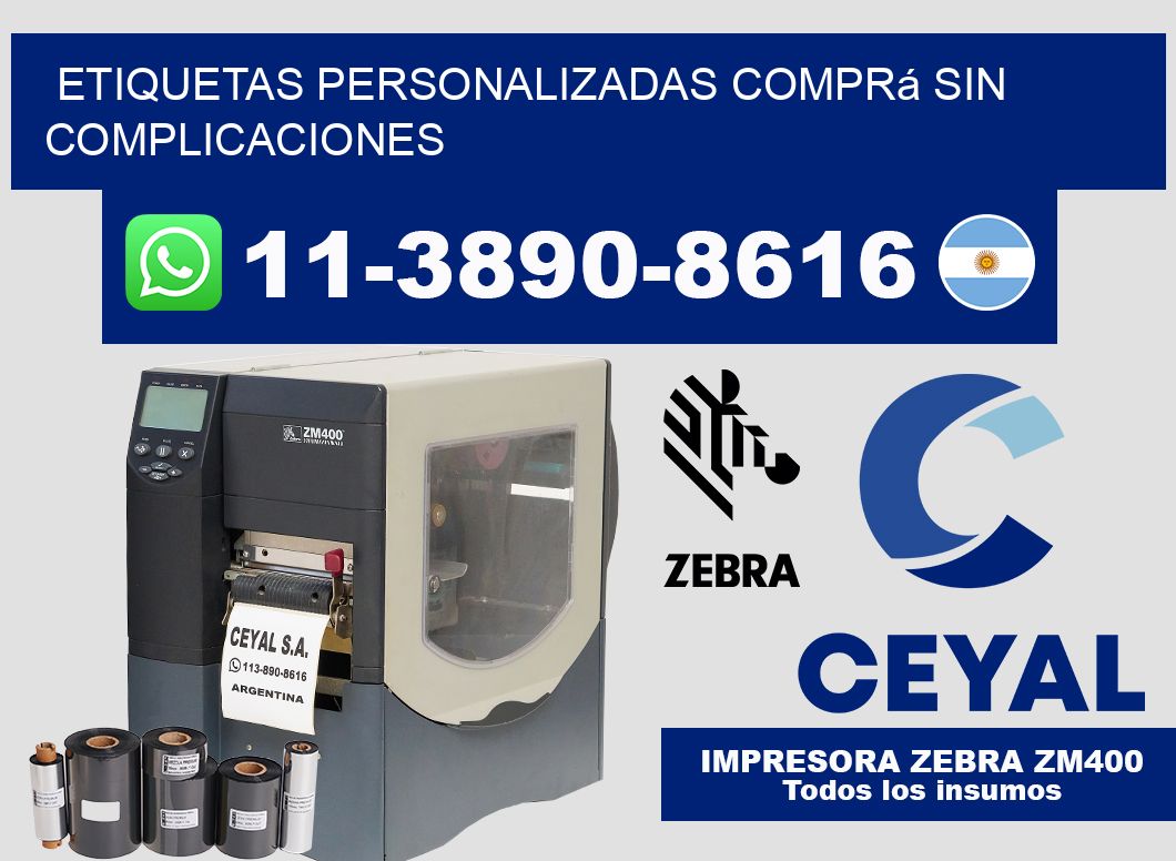 etiquetas personalizadas Comprá sin complicaciones