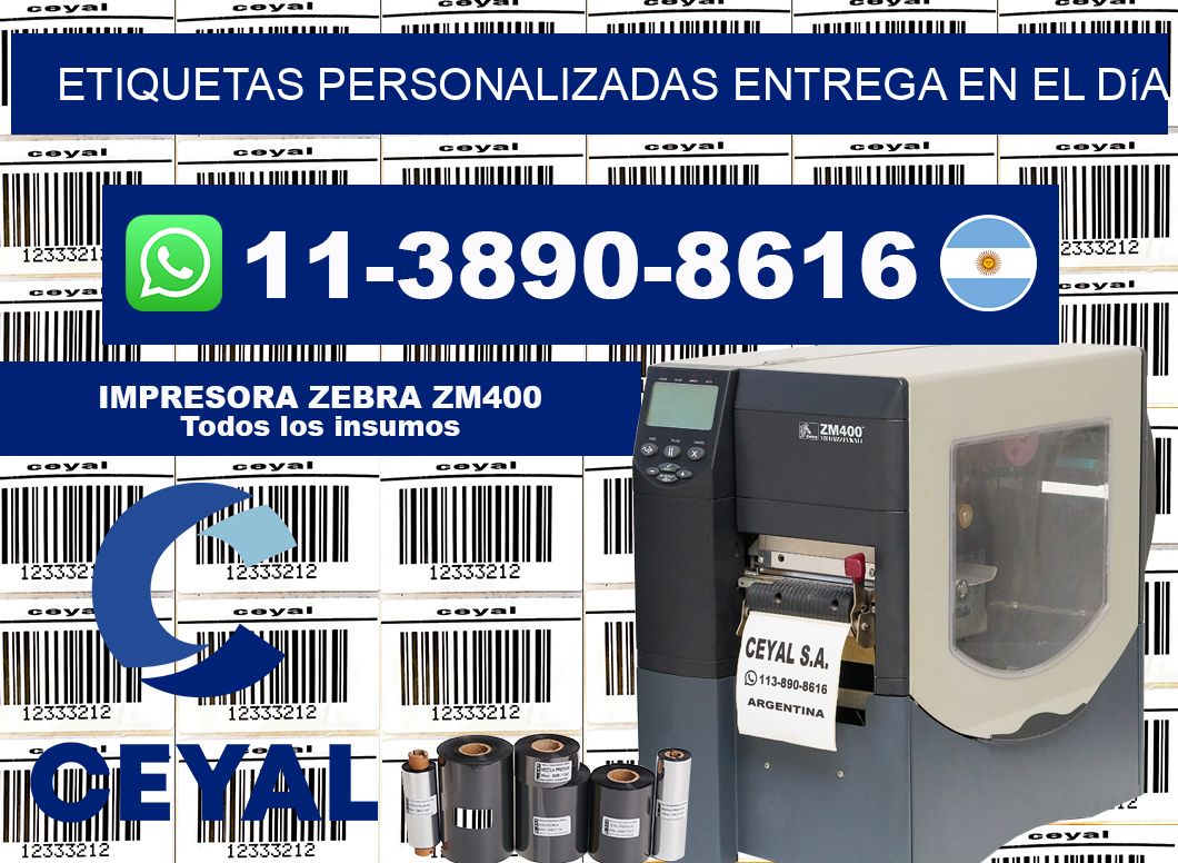 etiquetas personalizadas Entrega en el día