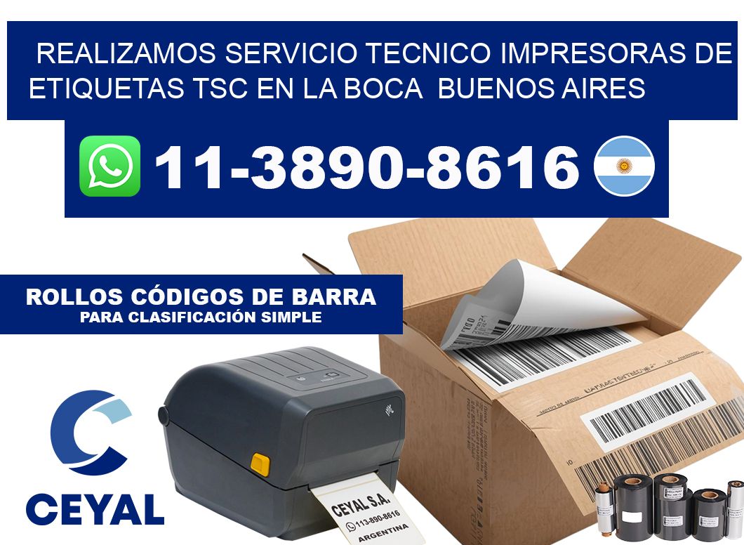 realizamos servicio tecnico Impresoras de Etiquetas TSC en La Boca  Buenos Aires