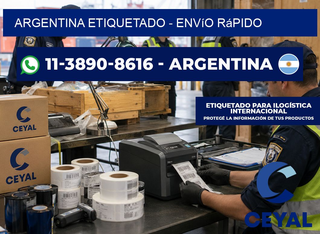 ARGENTINA ETIQUETADO - Envío rápido