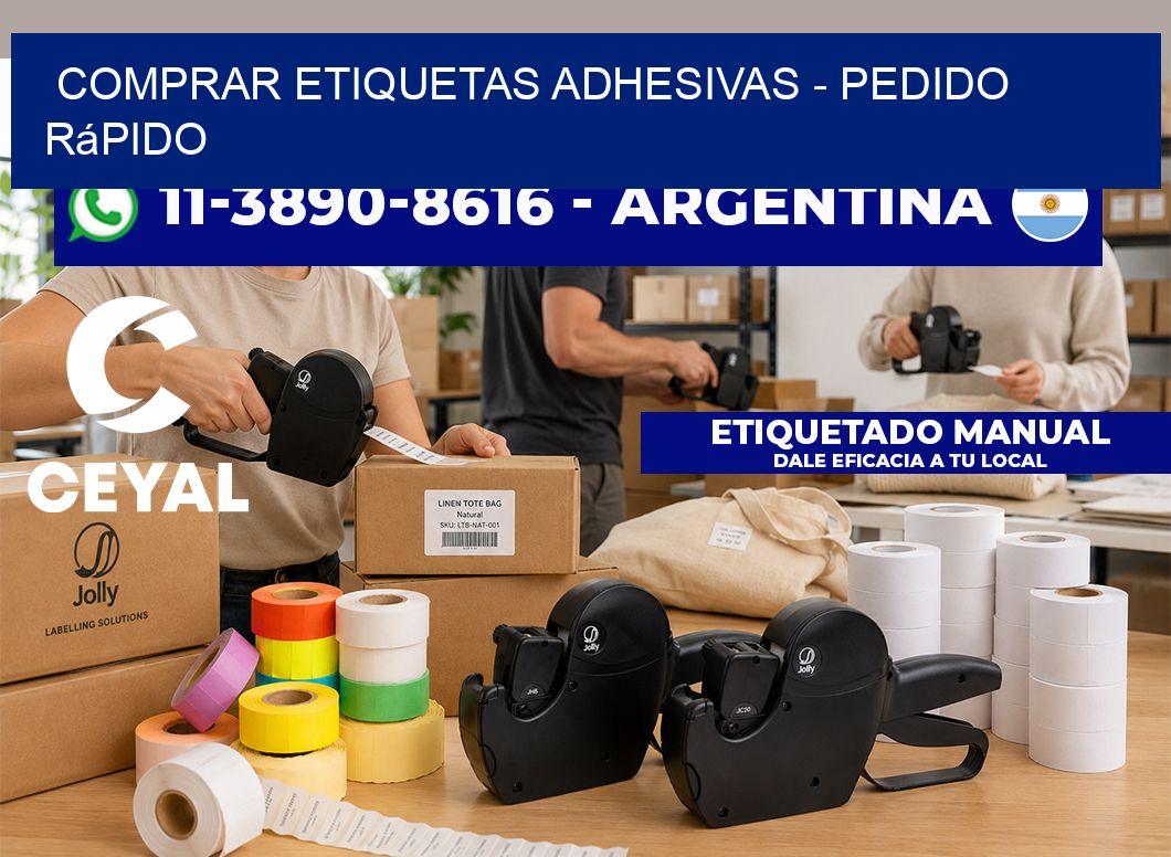 COMPRAR ETIQUETAS ADHESIVAS - Pedido rápido