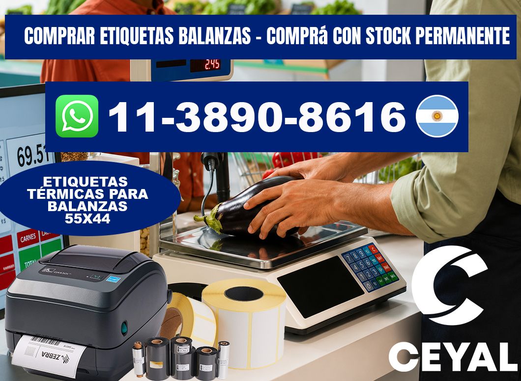 COMPRAR ETIQUETAS BALANZAS - Comprá con stock permanente