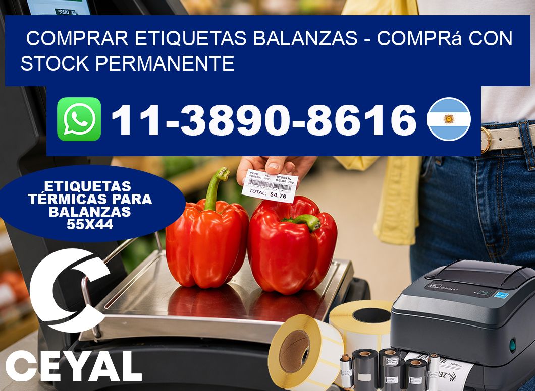 COMPRAR ETIQUETAS BALANZAS - Comprá con stock permanente