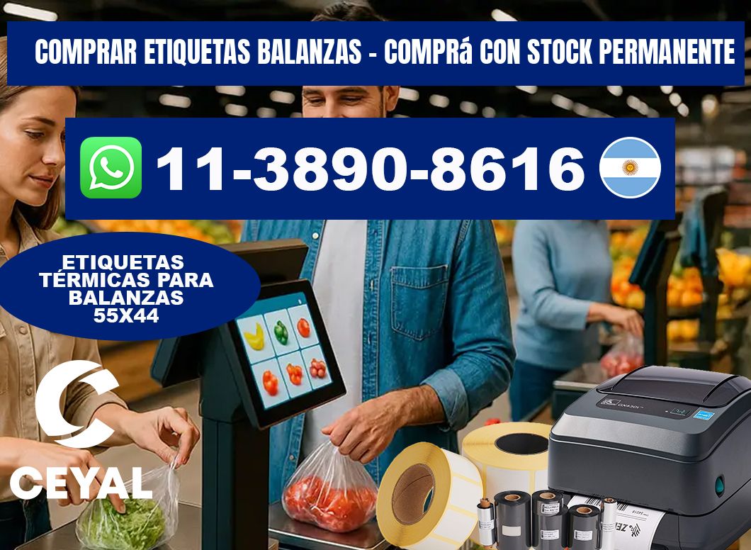 COMPRAR ETIQUETAS BALANZAS - Comprá con stock permanente